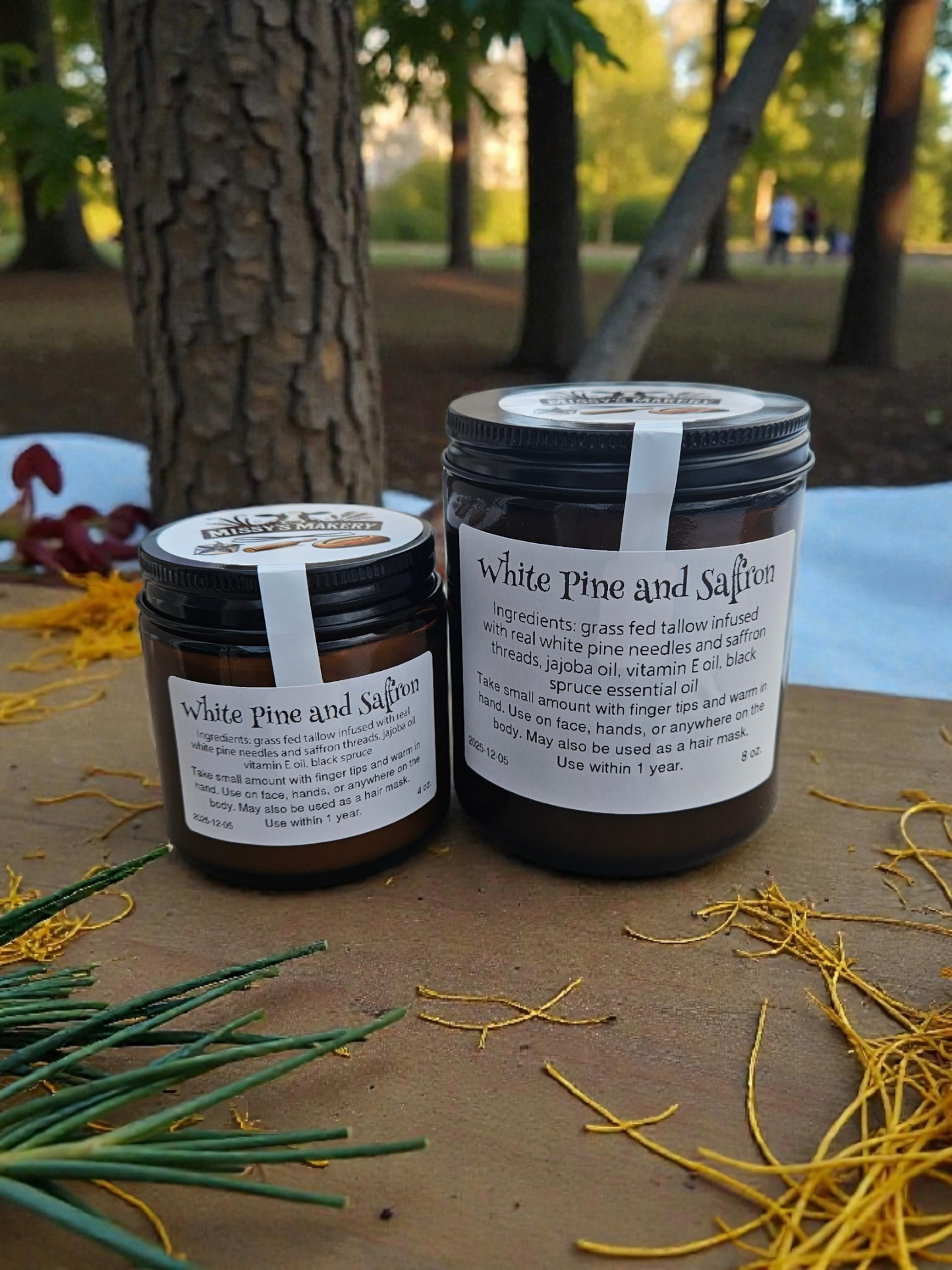 White Pine and Saffron Whipped Tallow